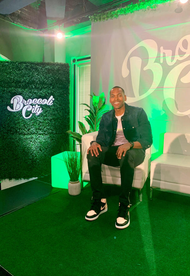 Brandon Terrell at the Broccoli City Fest in Washington DC